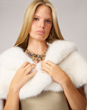Faux Fox Fur Cape