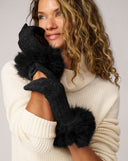 Cashmere & Fox Faux Fur Glove