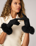 Cashmere & Fox Faux Fur Glove