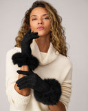 Cashmere & Fox Faux Fur Glove
