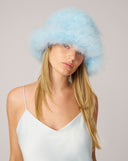 Marabou Feather Bucket Hat