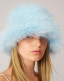 Marabou Feather Bucket Hat