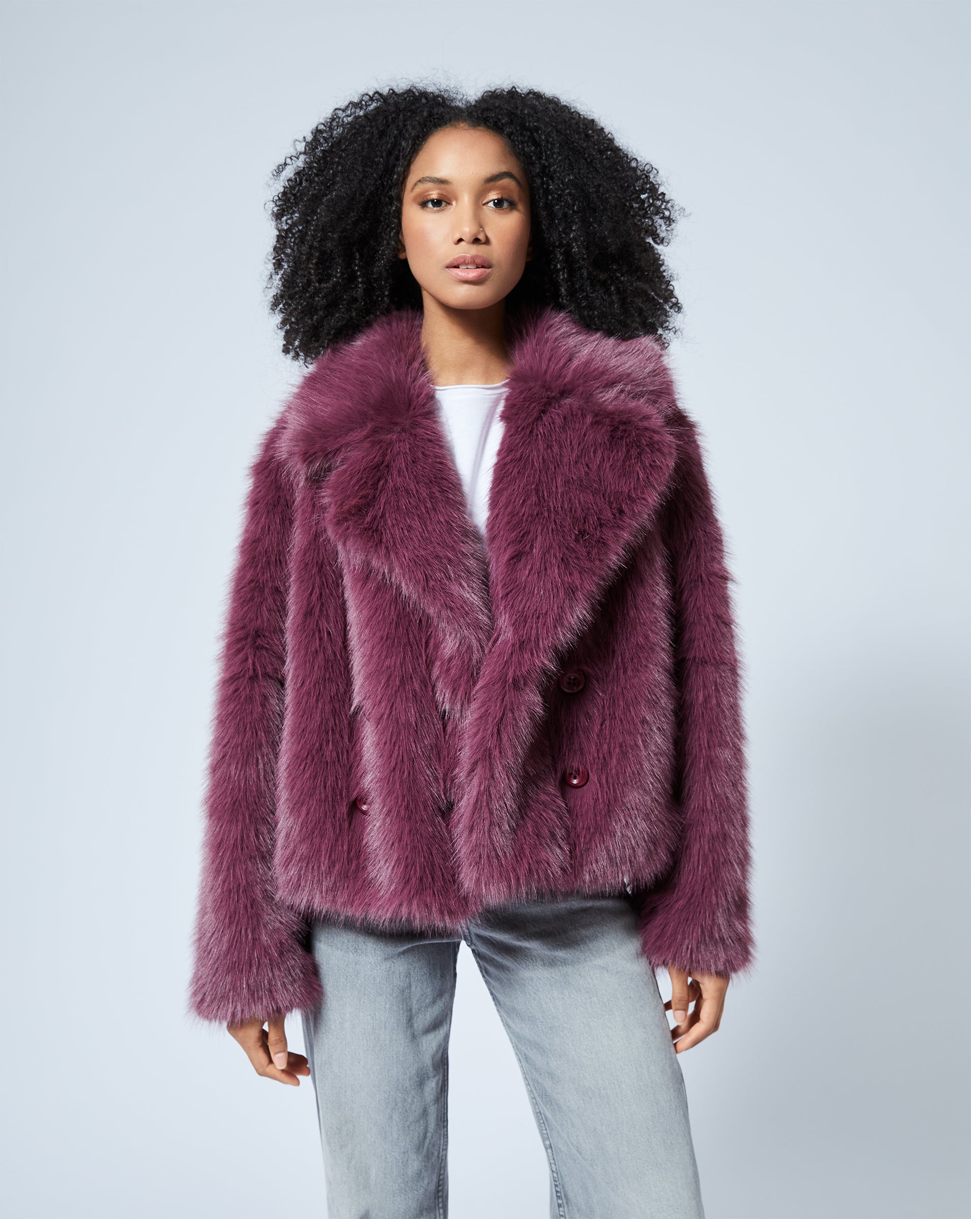 Faux fur store mink coat