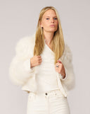 Blair Sparkle Tweed & Maribou Feather Jacket