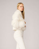 Blair Sparkle Tweed & Maribou Feather Jacket