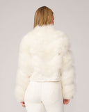 Blair Sparkle Tweed & Maribou Feather Jacket