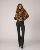 Emory Large Cheetah Faux Mink Jacket