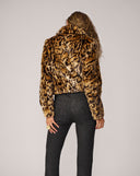 Emory Large Cheetah Faux Mink Jacket