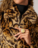 Emory Large Cheetah Faux Mink Jacket