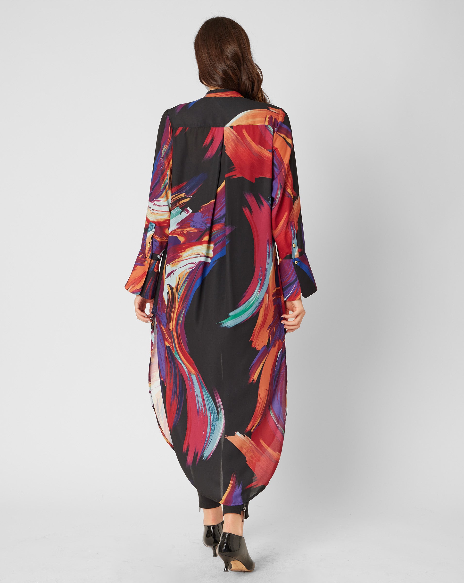 Larimar brushstroke tunic