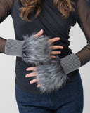 Faux Fur Fingerless Gloves