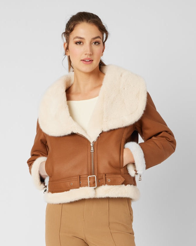 Faux Mink Jacket