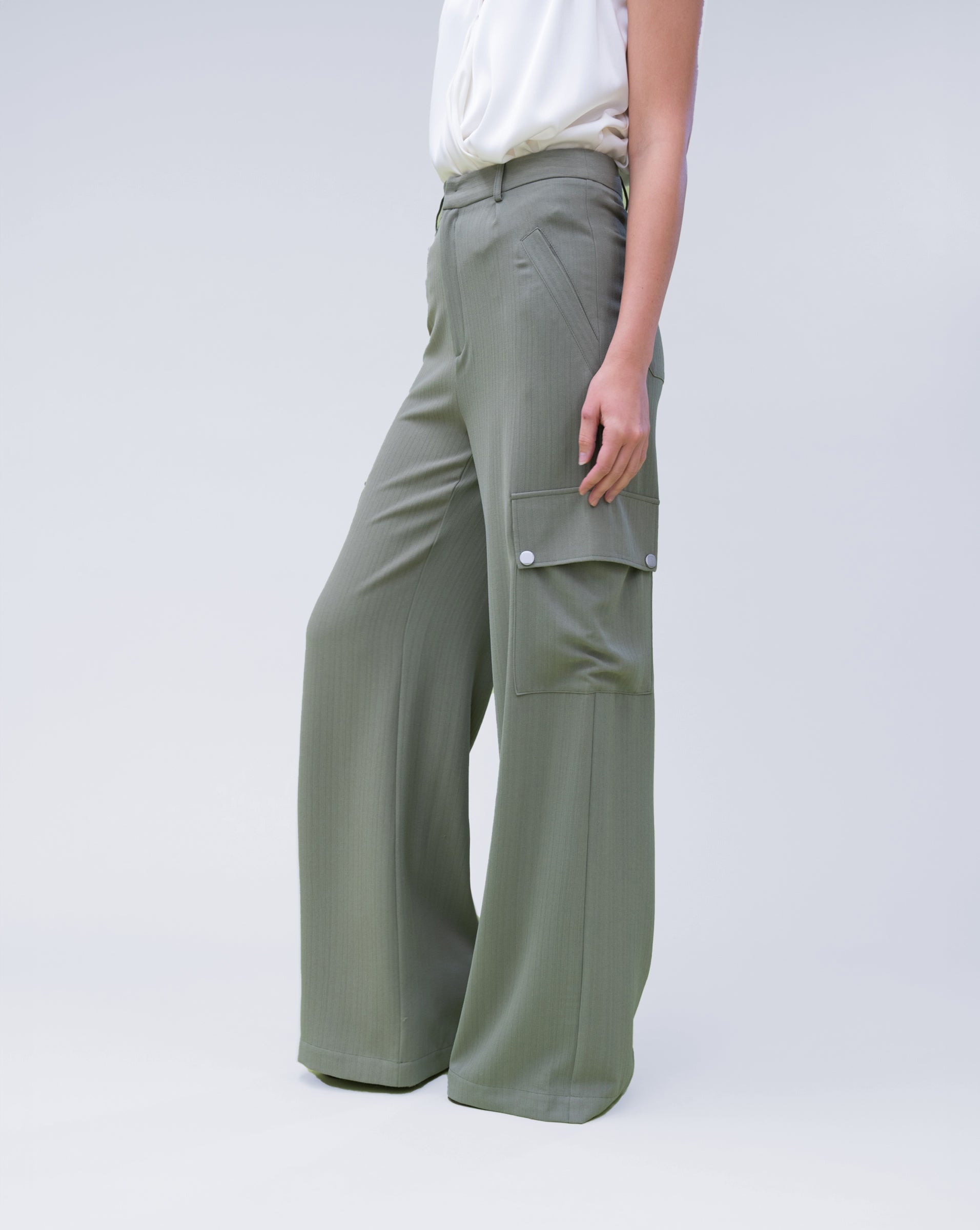 FINAL SALE - High Waist Cargo Pant