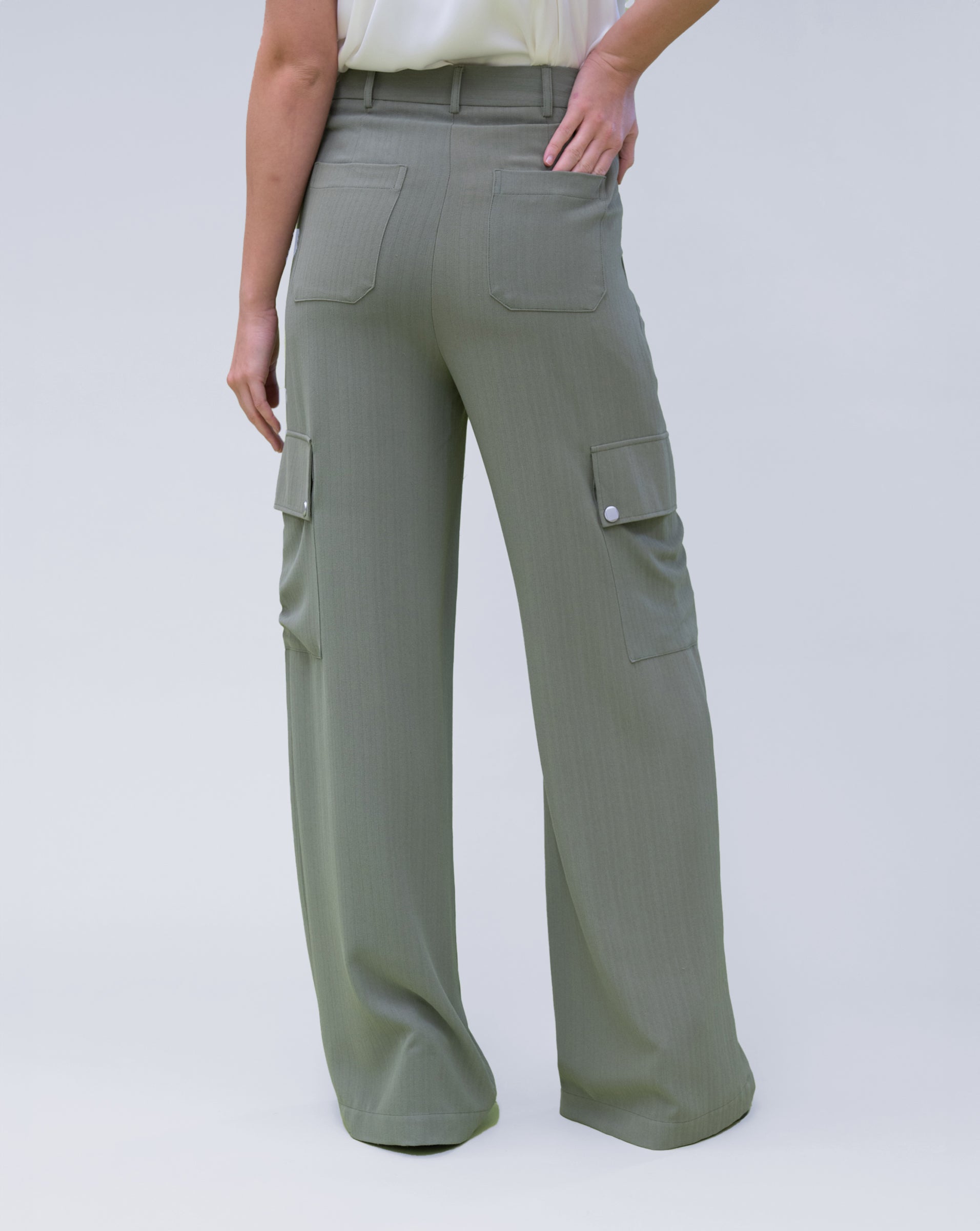 FINAL SALE - High Waist Cargo Pant