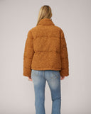 Plush Quilted Faux Fur Puffer Jacket