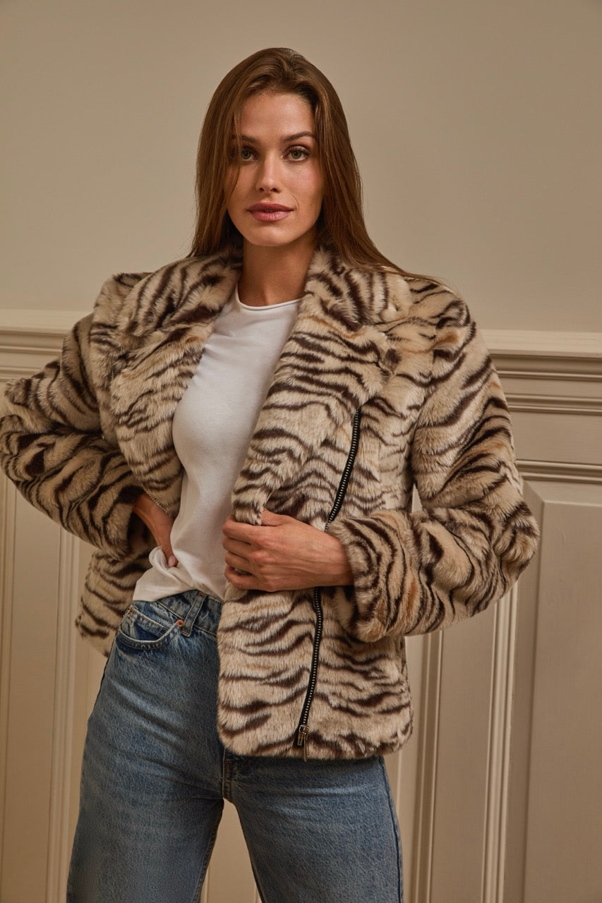 Adrienne landau faux fur coat online