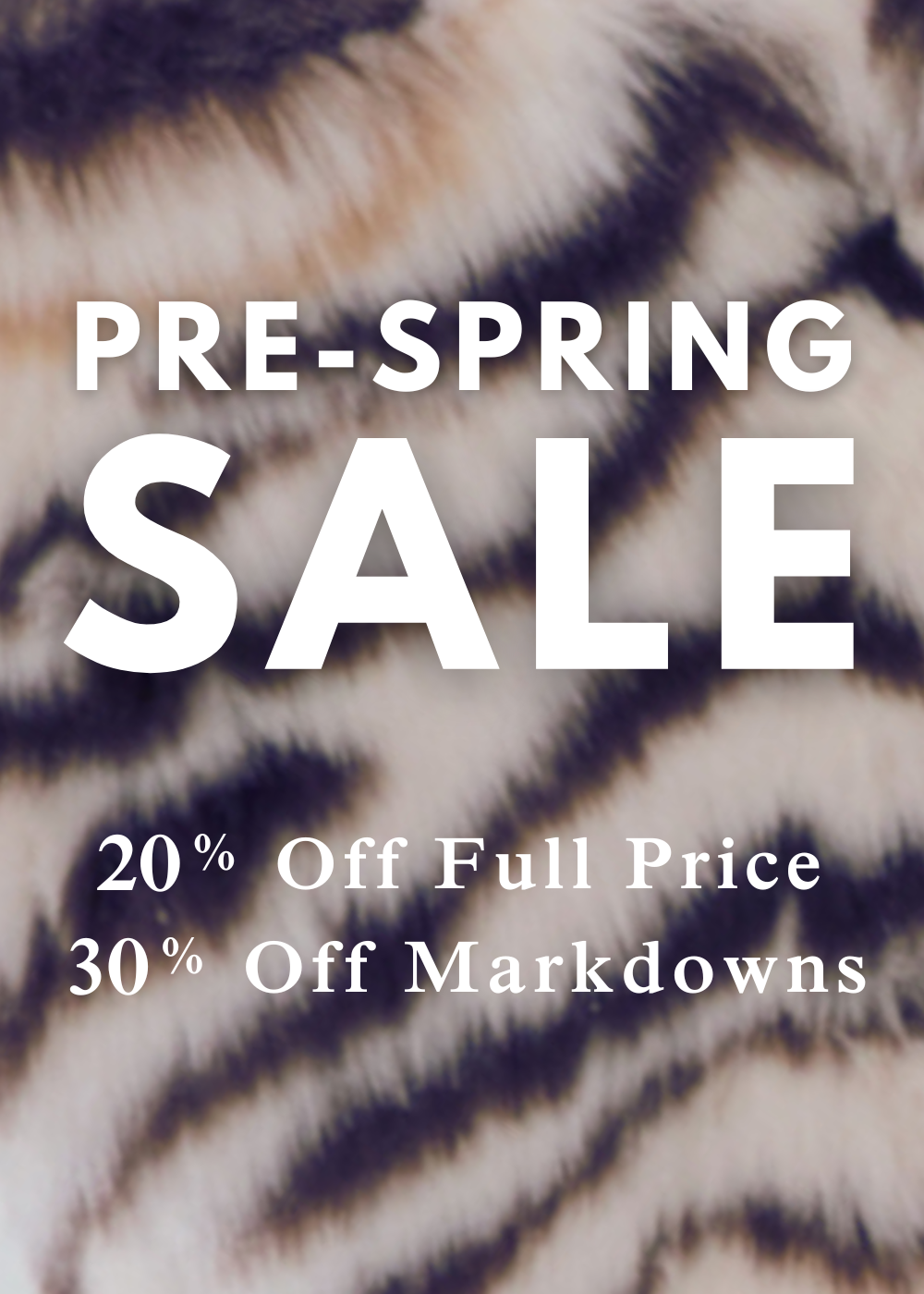 Pre-Spring Sale