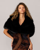 Faux Fox Fur Cape