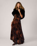 Faux Fox Fur Cape