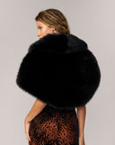 Faux Fox Fur Cape
