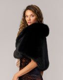 Faux Fox Fur Cape