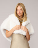 Faux Fox Fur Cape