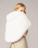 Faux Fox Fur Cape