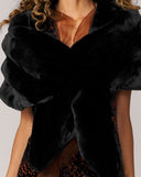 Glam Chinchilla Faux Fur Wrap