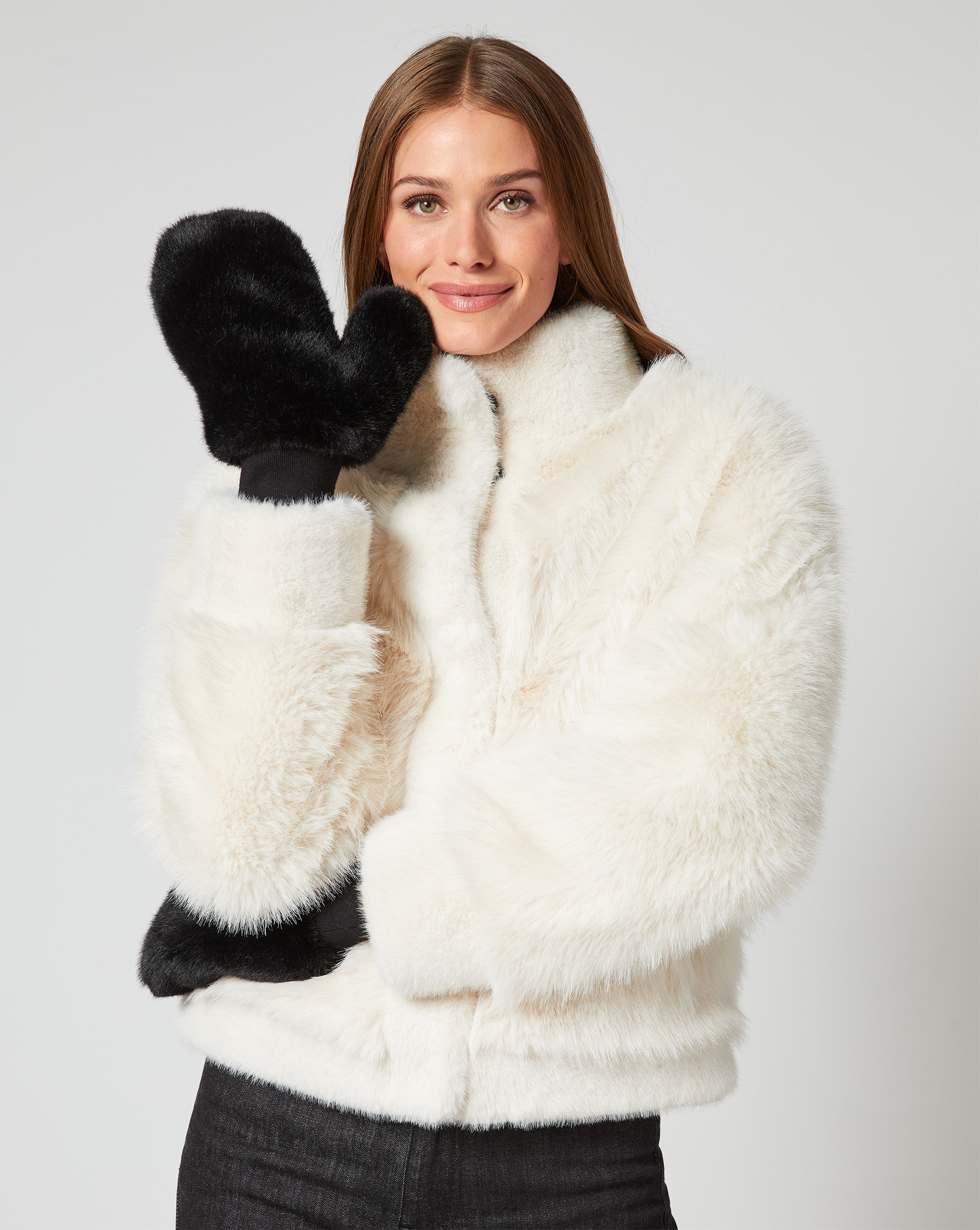 Mink Faux Fur Mitten