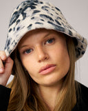 Snow Leopard Print Bucket Hat