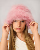 Marabou Feather Bucket Hat