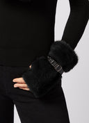 Mink Faux Fur Fingerless Gloves
