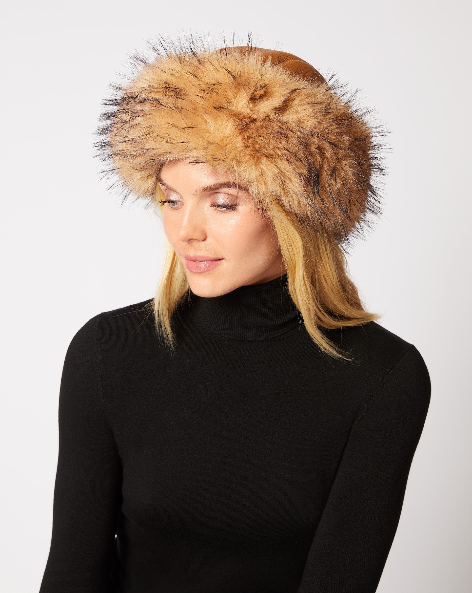 Fox Fur Hat | Black Fox Hat For Women , Gift For Women , Fur Hat , Fur Cap factory , Russian Fur Hat