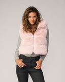 Landau Fox Faux Fur Hooded Vest