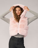 Landau Fox Faux Fur Hooded Vest