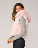 Landau Fox Faux Fur Hooded Vest