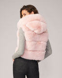 Landau Fox Faux Fur Hooded Vest