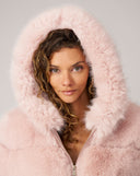 Landau Hooded Fox Faux Fur Jacket