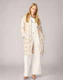 Margaux Faux Persian Lamb & Faux Leather Coat