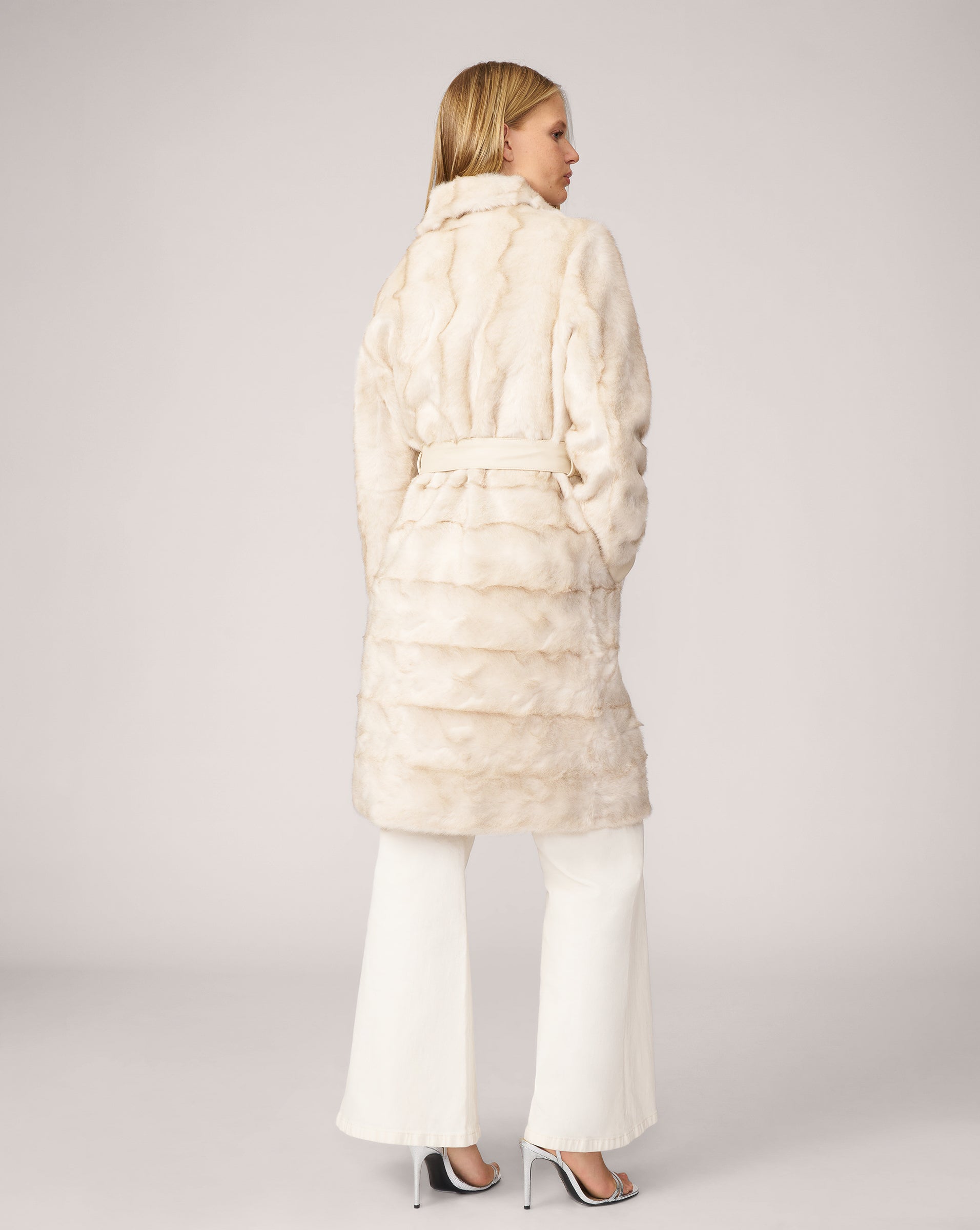 Margaux Faux Persian Lamb Faux Leather Coat – Adrienne Landau