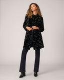 Grace Faux Persian Lamb & Faux Leather Coat
