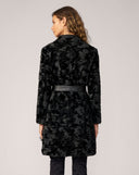 Grace Faux Persian Lamb & Faux Leather Coat