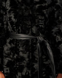 Grace Faux Persian Lamb & Faux Leather Coat