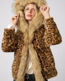 Claudia Cheetah Hooded Jacket