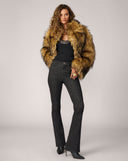 Cutaway Fox Faux Fur Jacket