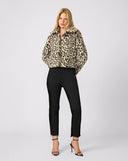Snow Leopard Faux Fur Jacket