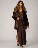 Elise Cheetah Faux Fur Coat