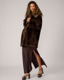 Elise Cheetah Faux Fur Coat
