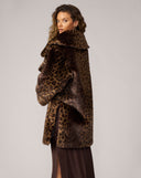 Elise Cheetah Faux Fur Coat
