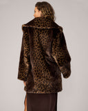 Elise Cheetah Faux Fur Coat